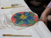 Мастер-класс по батику ведет Гордеева Валентина