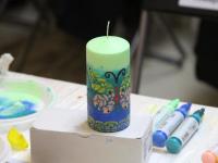 Мастер-класс декору свечей  ведет Раделия Наталья
