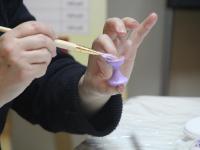 Мастер-класс по технике декупаж ведет Умникова Ольга