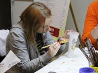 Мастер-класс по технике декупаж ведет Январева Диана