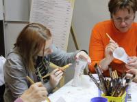 Мастер-класс по технике декупаж ведет Январева Диана