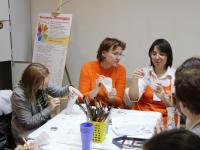 Мастер-класс по технике декупаж ведет Январева Диана