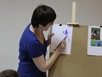 Мастер-класс по китайской  живописи ведет  Пахомова Галина