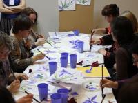 Мастер-класс по китайской  живописи ведет  Пахомова Галина