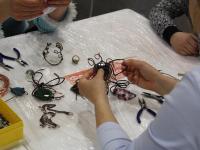 Мастер-класс по плетению из проволоки в технике Wire Wrap ведет Тимофеева Мария