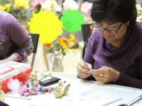 Мастер-класс по пэчворку ведет  Смолянинова Людмила