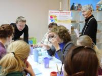 Мастер-класс Роспись point-to-point по дереву ведет Семенова Ольга