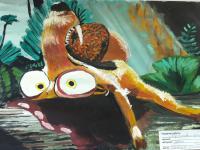 Работы победителей в конкурсе детского рисунка Любимые мультяшки и киногерои - 1 место Голенских Анастасия