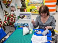 Презентация по  пэчворку с использованием тканей Peppy и швейной машины Micron