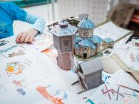 Наборы для создания зданий, строений и ландшафтных миниатюр без ножниц и клея Умная бумага