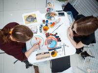 Роспись акриловыми красками по ткани и батику Love2Art